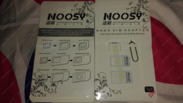 Bộ chuyển đổi khay sim 3 trong 1 Noosy Nano Sim Adapter
