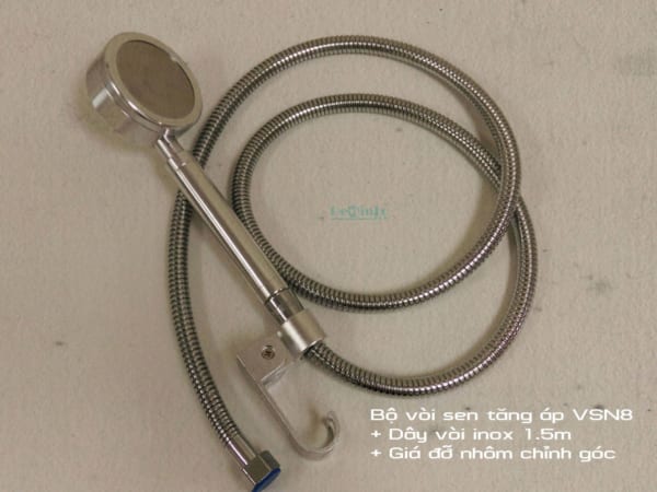 Trọn bộ vòi sen VSN8 + dây inox 1.5m + giá đỡ vòi nhôm chỉnh góc