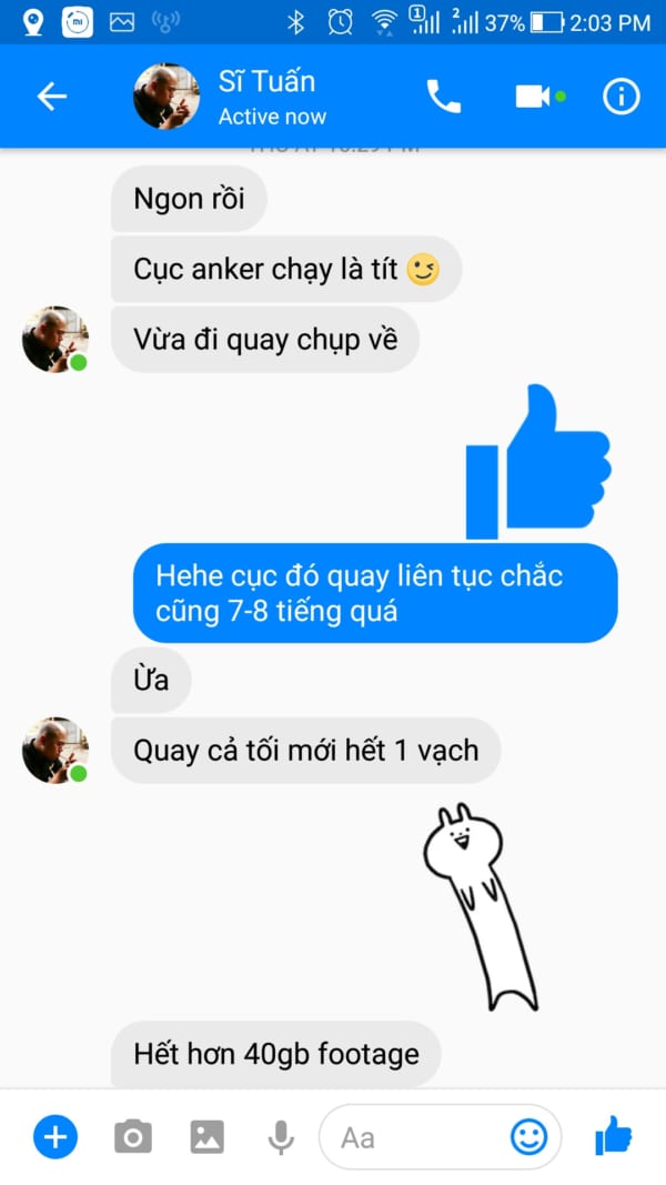 Feedback của khách hàng về dummy battery, pin dummy sau khi sử dụng kèm sạc dự phòng Anker mang lại hiệu quả cao và sự hài lòng nhất