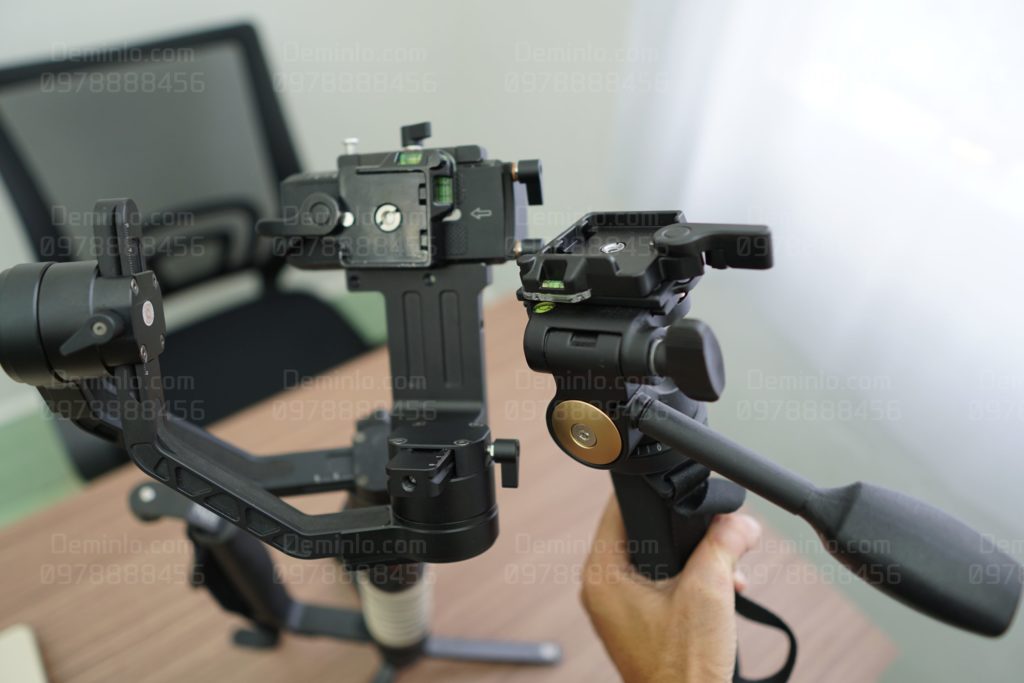 chốt gài đế tháo lắp nhanh máy ảnh máy quay với gimbal, monopod