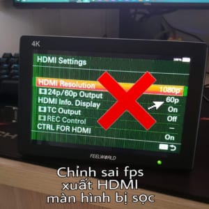 Thông số xuất HDMI sai