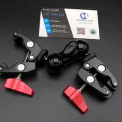 bộ 2 kẹp nhôm chữ C đa năng cùng đầu nối dài 1/4 chỉnh góc
