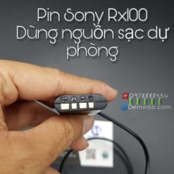 pin sony rx100 dùng nguồn sạc dự phòng