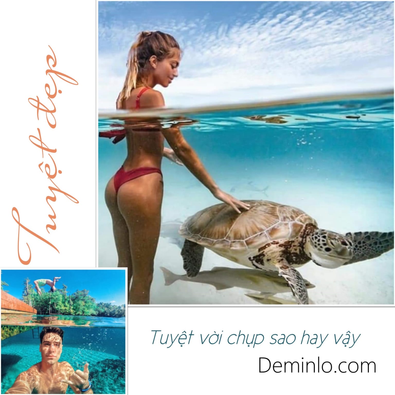 cách chụp ảnh đẹp dưới nước bằng gopro dome port