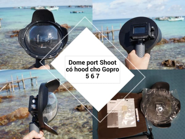 dome port shoot cho gopro 5 6 7